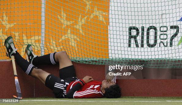 Tang Rio Mathew Tang Nian of Trinidad & Tobago player shows his dejection ...