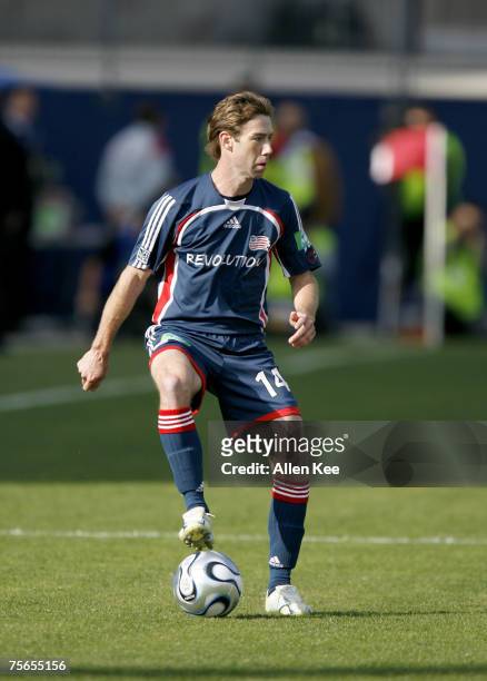 Steve Ralston of the New England Revolution during the MLS Cup match against the Houston Dynamo at Pizza Hut Park in Frisco, Texas on November 12,...