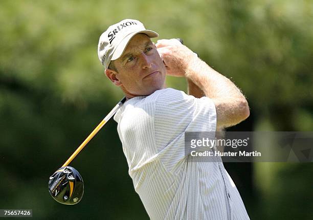 Jim Furyk during the final round of the AT&T National at Congressional Country Club on July 8, 2007 in Bethesda, Maryland.