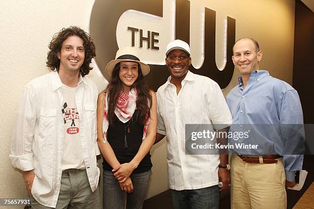 Mark Schwahn, writer/director/exec. Prod., One Tree Hill , singer/songwriter Vanessa Carlton, Leonard Richardson, Exec. VP of Music, and Michael...