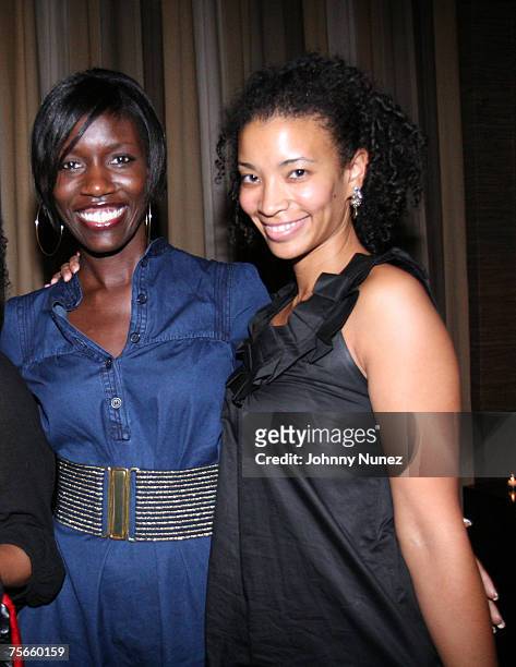 Bozoma Saint John and Erika Priestley attend a party honoring fashion designer Dao-Yi of The Public School Collection July 25, 2007 at The Sanctum in...