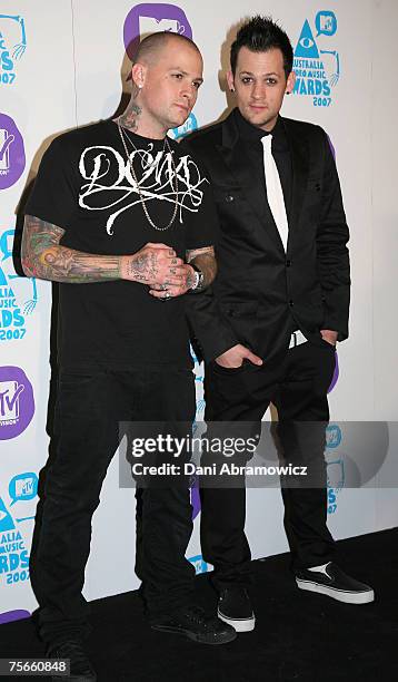 Benji Madden and Joel Madden of Good Charlotte