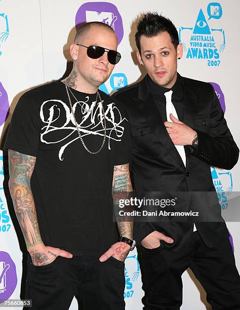 Benji Madden and Joel Madden of Good Charlotte