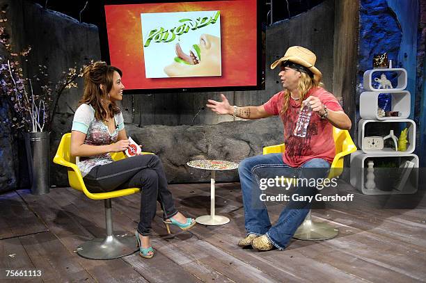 Musical artist Bret Michaels Visits "The Sauce" at Fuse Studios on July 25th, 2007 in New York City.