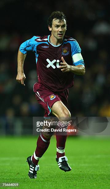 Christian Dailly of West Ham United pictured during the pre-seaon friendly match between MK Dons and West Ham United at Stadium:Mk on July 25, 2007...