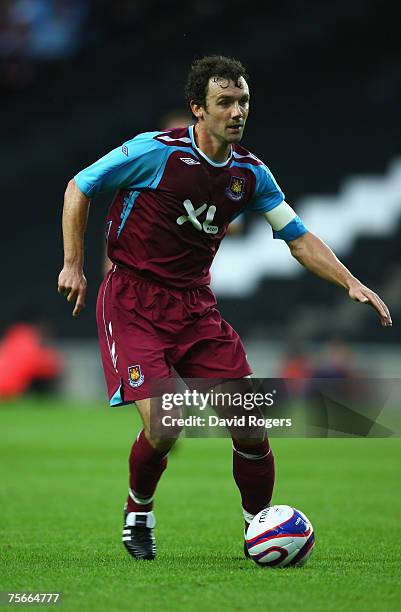 Christian Dailly of West Ham United pictured during the pre-seaon friendly match between MK Dons and West Ham United at Stadium:Mk on July 25, 2007...