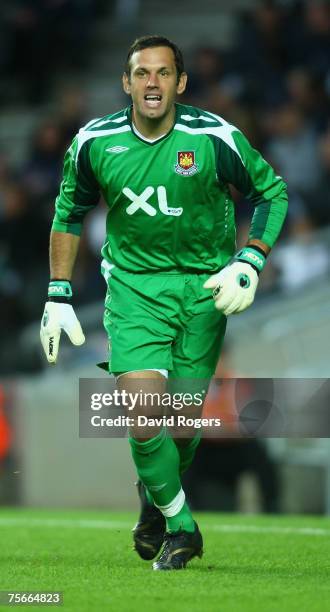 Richard Wright of West Ham pictured during the pre-seaon friendly match between MK Dons and West Ham United at Stadium:Mk on July 25, 2007 in Milton...