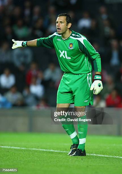 Richard Wright of West Ham pictured during the pre-seaon friendly match between MK Dons and West Ham United at Stadium:Mk on July 25, 2007 in Milton...