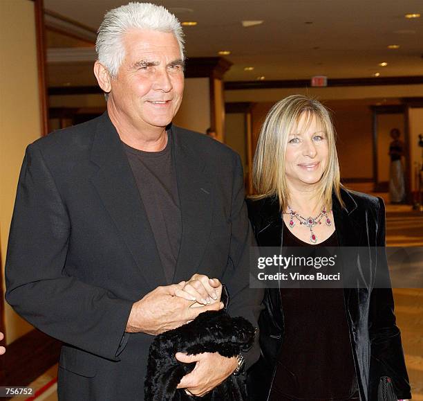 Singer Barbra Streisand and husband actor James Brolin attend the 54th Annual Directors Guild Awards at the Century Park Plaza Hotel March 9, 2002...