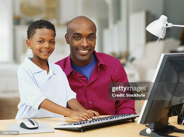 Computer Boom Dad Pc Father Son Photos and Premium High Res Pictures - Getty Images