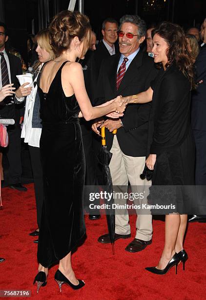 Angelina Jolie, Geraldo Rivera and Erica Levy