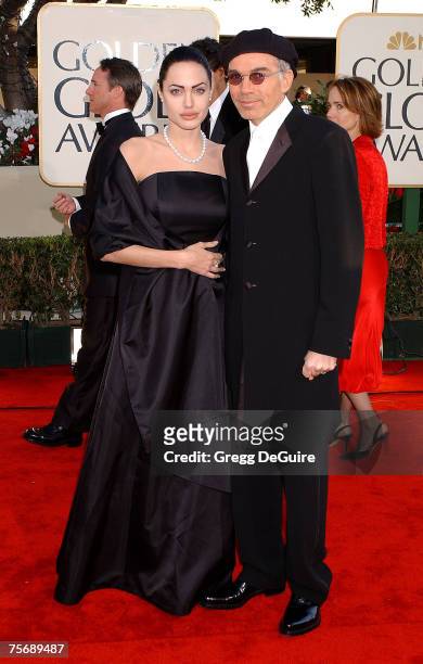 Angelina Jolie & Billy Bob Thornton arrive at the Golden Globe Awards at the Beverly Hilton January 20, 2002 in Beverly Hills, California.