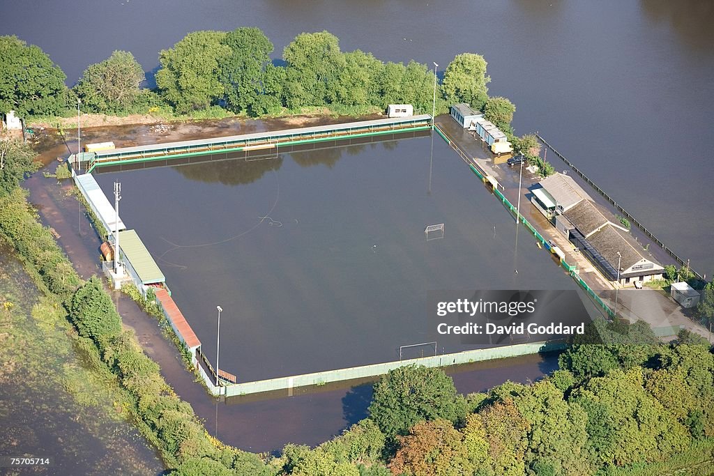 Aerial Views As Flooding Across The Country Reaches A Critical Level