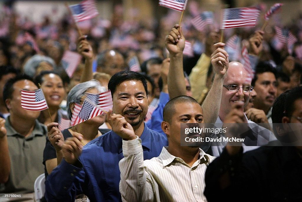 Thousands Become Citizens At Naturalization Ceremony