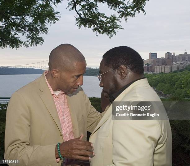 Kevin Liles, Executive Vice President of Warner Music Group, and Eddie Levert