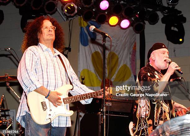 Flo and Eddie of teh Turtles perform as part of "Hippiefest" during the Seaside Summer Concert Series in Brooklyn, NY.