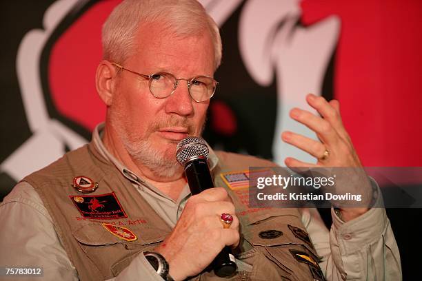 Humanitarian Sir Edward Artis attends a press conference in promotion of his documentary Feature Film 'Beyond the Call' on the nineth day of the...