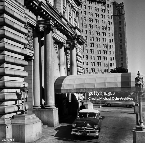 The historic Fairmont Hotel is one of many luxury accomodations in July of 1953 in San Francisco, California. The Fairmont was supposed to open in...