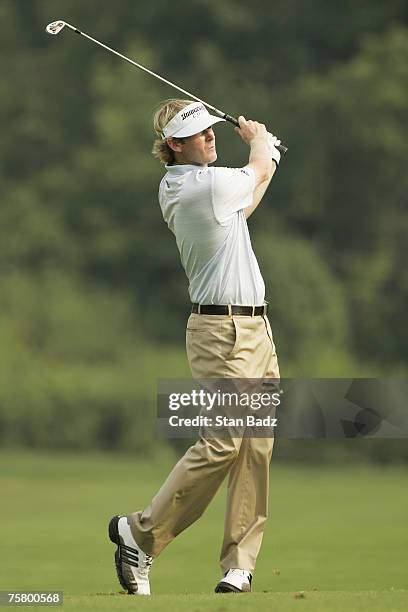 Brandt Snedeker during the second round of the Canadian Open held on the North Course at Angus Glen Golf Club in Markham, Ontario, Canada, on July...