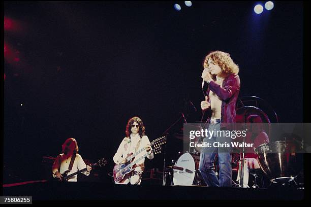 John Paul Jones Jimmy Page Robert Plant John Bonham Led Zeppelin 1977