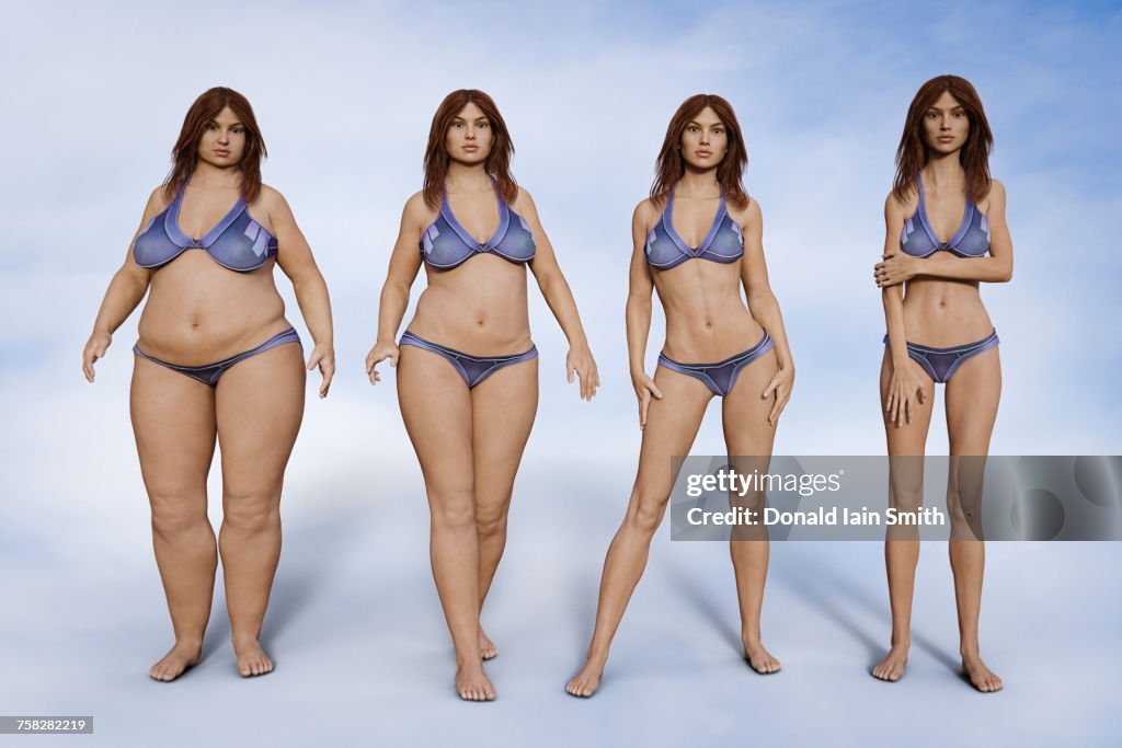 Weight change of woman