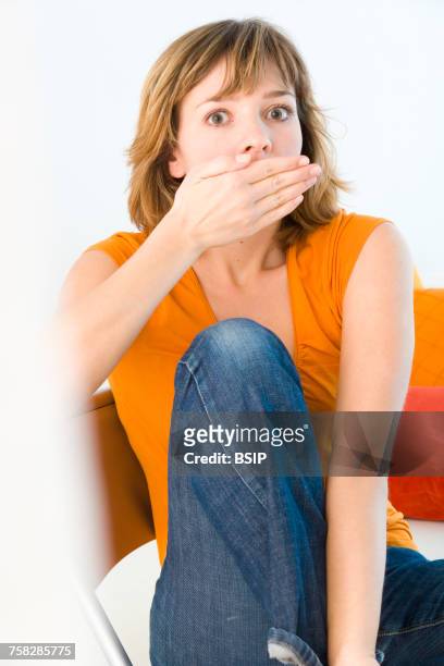 woman indoors - bad breath stock pictures, royalty-free photos & images
