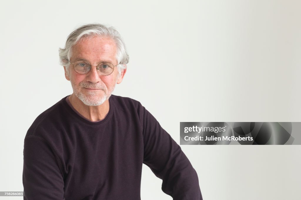 Portrait of confident older Caucasian man