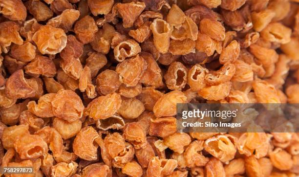 close-up view of dried longan fruits - longan stock pictures, royalty-free photos & images