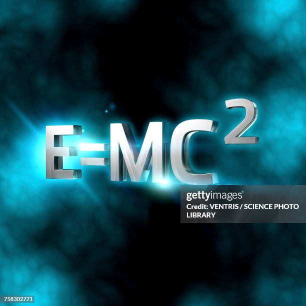 einsteins mass-energy equation, illustration - einstein stock illustrations