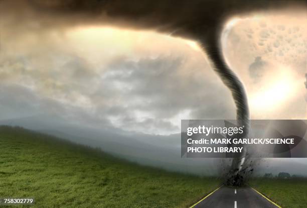 tornado, illustration - kansas stock-grafiken, -clipart, -cartoons und -symbole