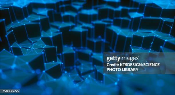 abstract background, illustration - linear tech pattern stock illustrations