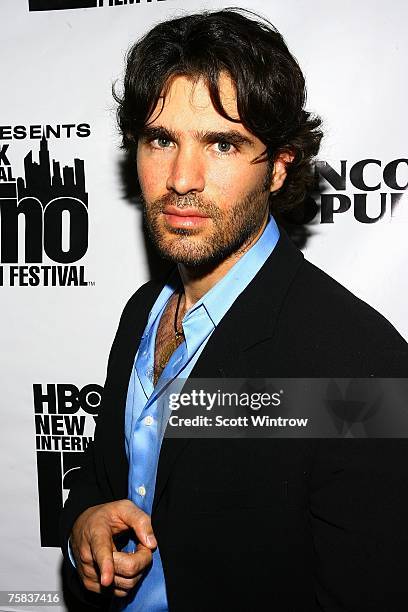 Actor Eduardo Verastegui attends the after-party for the screening of the movie "Bella" at Mantra on July 27, 2007 in New York City.