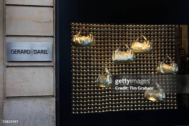 Gerard Darel shop window in Boulevard Saint Germain, Paris, France