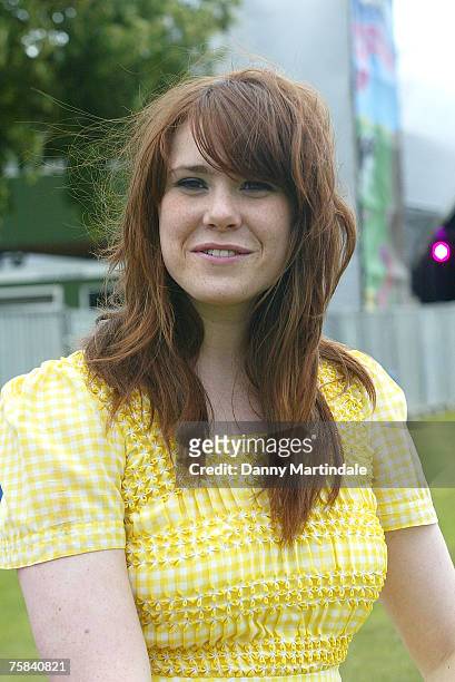 Kate Nash backstage at Ben And Jerry's Sundae.