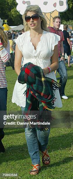 Ferne Cotton and Holly Willoughby attend Ben and Jerry's Sundae on July 28, 2007 in London, United Kingdom.