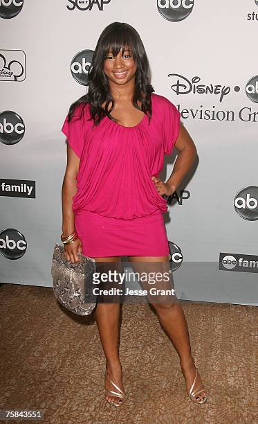 Actress Monique Coleman arrives at the ABC Summer Press Tour Party at the Beverly Hilton Hotel on July 26, 2007 in Beverly Hills, California.