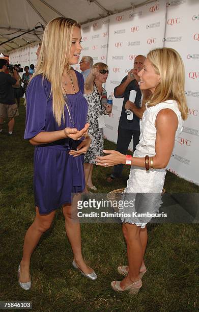 Petra Nemcova and Kelly Ripa attend the 10th Annual Super Saturday hosted by Donna Karan, Charla Lawhon and Instyle at Nova's Ark Project on July 28,...