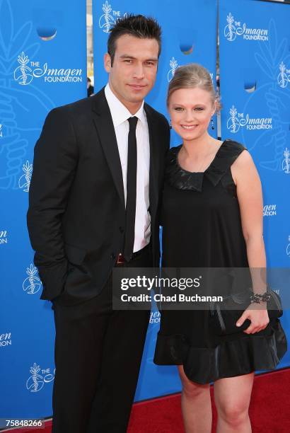 Actors Rafael Amaya and Ana Layevska attend the 22nd Annual Imagen Awards at the Walt Disney Concert Hall on July 28, 2007 in Los Angeles, California.