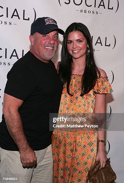 Musican Billy Joel and wife Katie Lee Joel arrives at Hampton Social @ Ross to watch a concert by Dave Matthews Band & Tim Reynolds at the Ross...