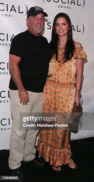 Musican Billy Joel and wife Katie Lee Joel arrives at Hampton Social @ Ross to watch a concert by Dave Matthews Band & Tim Reynolds at the Ross...