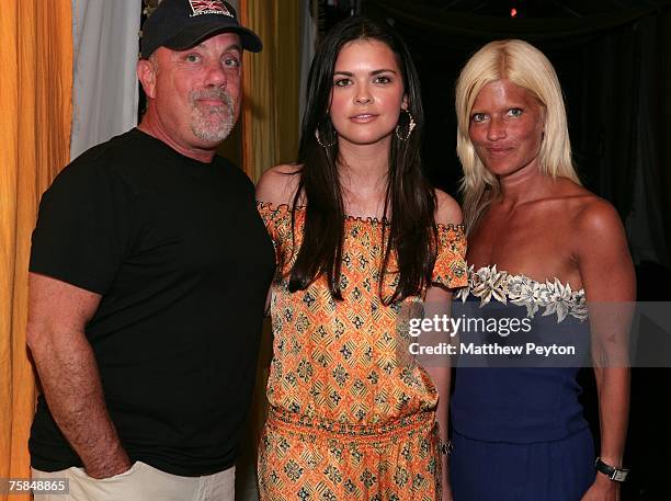 Musican Billy Joel, his wife Katie Lee Joel and publicist Lizzie Grubman arrive at Hampton Social @ Ross to watch a concert by Dave Matthews Band &...