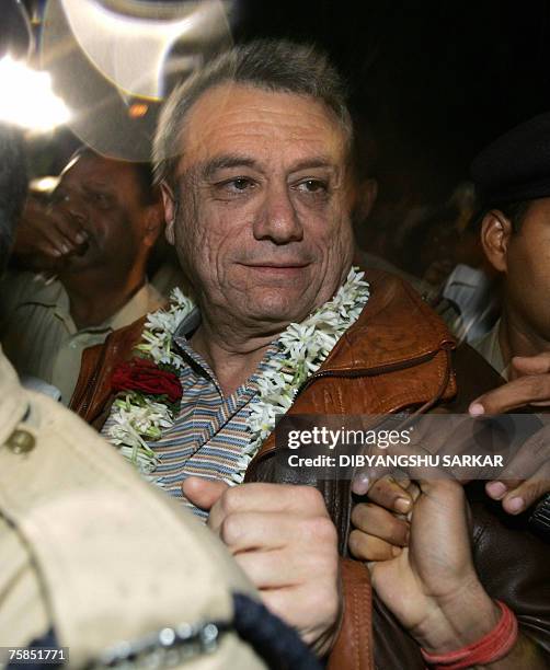 Peter Russo of Australia, the lawyer of Indian doctor Mohamed Haneef, arrives at the airport in Bangalore, 29 July 2007. The Indian doctor Mohamed...