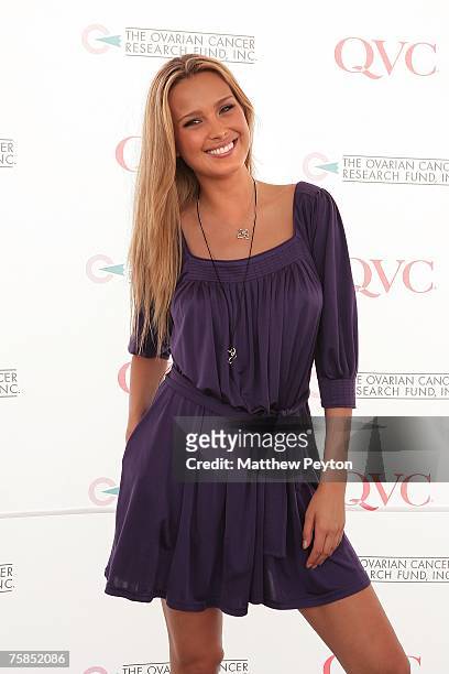 Model Petra Nemcova arrives at Super Saturday 10, a benefit for The Ovarian Cancer Research Fund, at Nova's Ark Project on July 28, 2007 in Water...