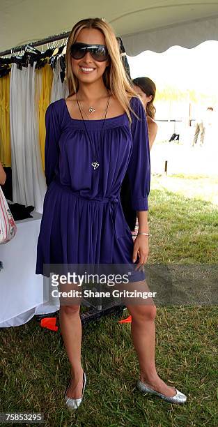 Petra Nemcova attends the 10th Annual Super Saturday hosted by Donna Karan, Charla Lawhon and Instyle at Nova's Ark Project on July 28, 2007 in Water...