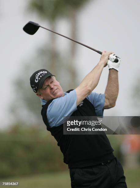 Johnny Miller during the first round of the Raphael and Legends Division at the Liberty Mutual Legends of Golf held at Westin Savannah Harbor Golf...
