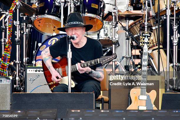 Johnny Winter performs at Eric Clapton's Crossroads Guitar Festival 2007 to benefit the Crossroads Centre in Antigua July 28, 2007 in Bridgeview,...