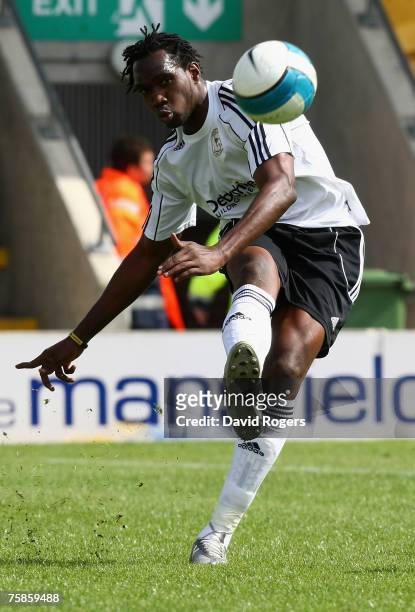 Claude Davis of Derby County pictured during the pre season friendly match between Mansfield Town and Derby County at Field Mill on July 28, 2007 in...