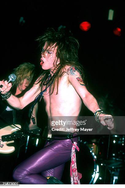 Axl Rose of Guns N' Roses in concert