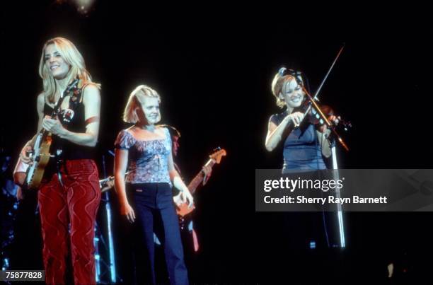 Country-rock trio the Dixie Chicks perform at Knott's Berry Farm in Buena Park, California in July, 1998.