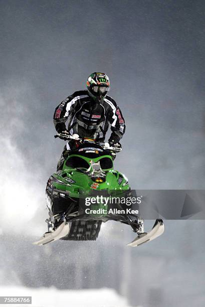 Tucker Hibbert in SnoCross Practice at Winter X Games VIII.